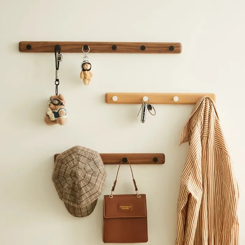 

Wooden Coat Racks Minimalist Wall Coat Rack Living Room Organizer Clothes Hangers Corner Storage Clothing Hook Home Furniture