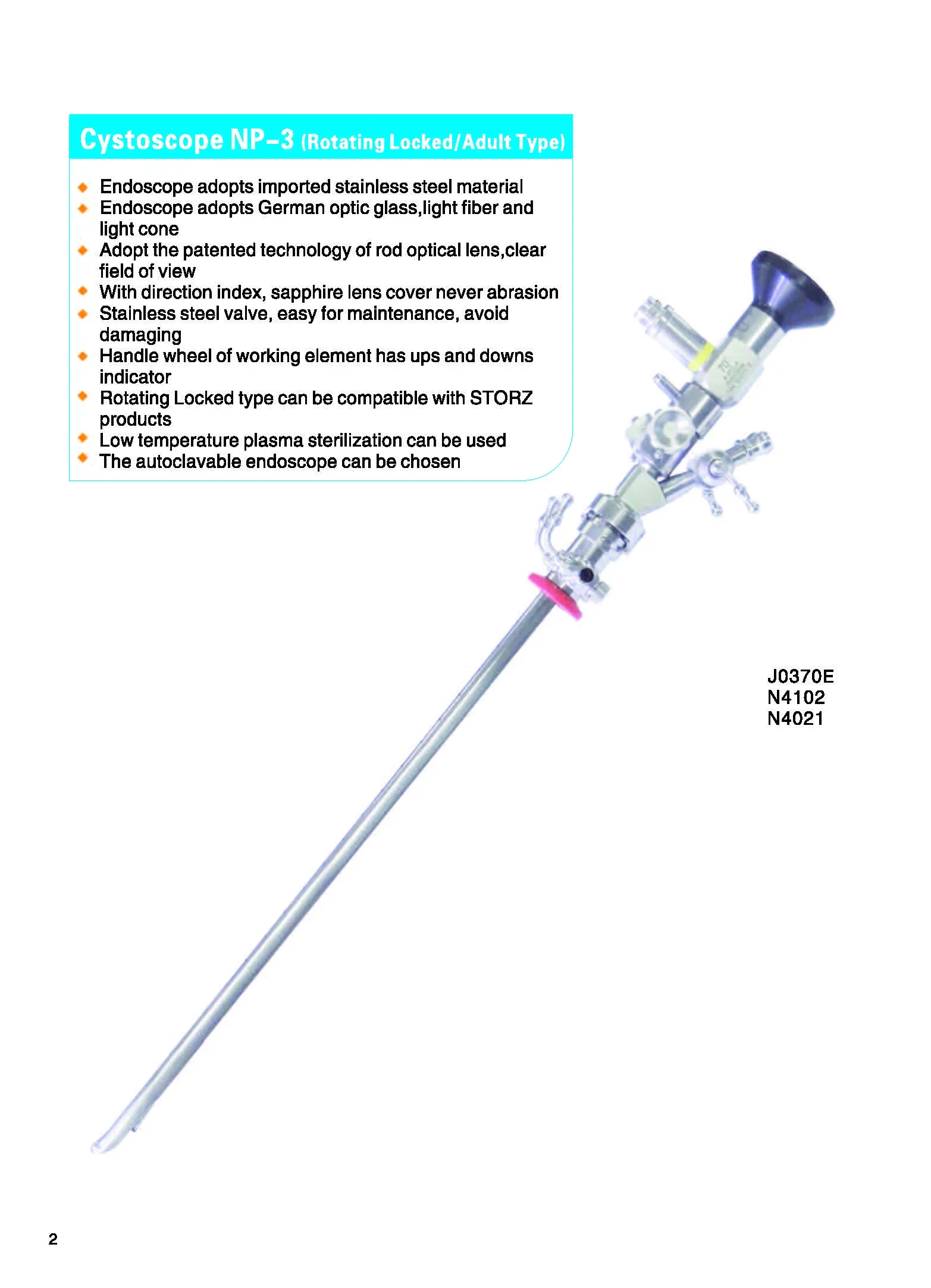 Cystoscope Nephroscope Endoscope System