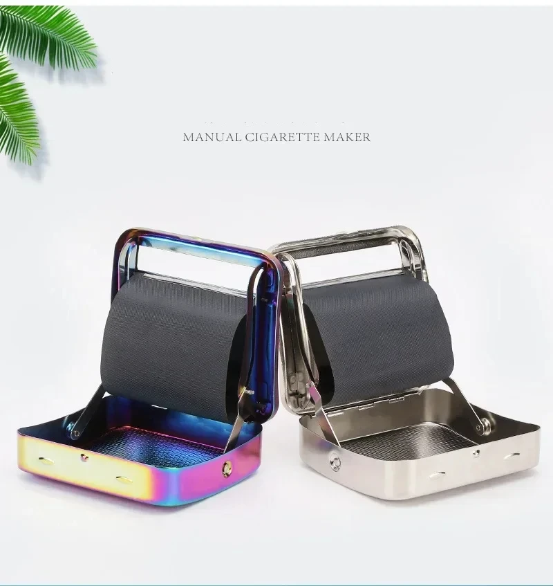 Manual Cigarette Maker Portable Random Patterns Tobacco Storage Case 70/78/110mm Paper Rolling Machine Smoking Pipe Accessories