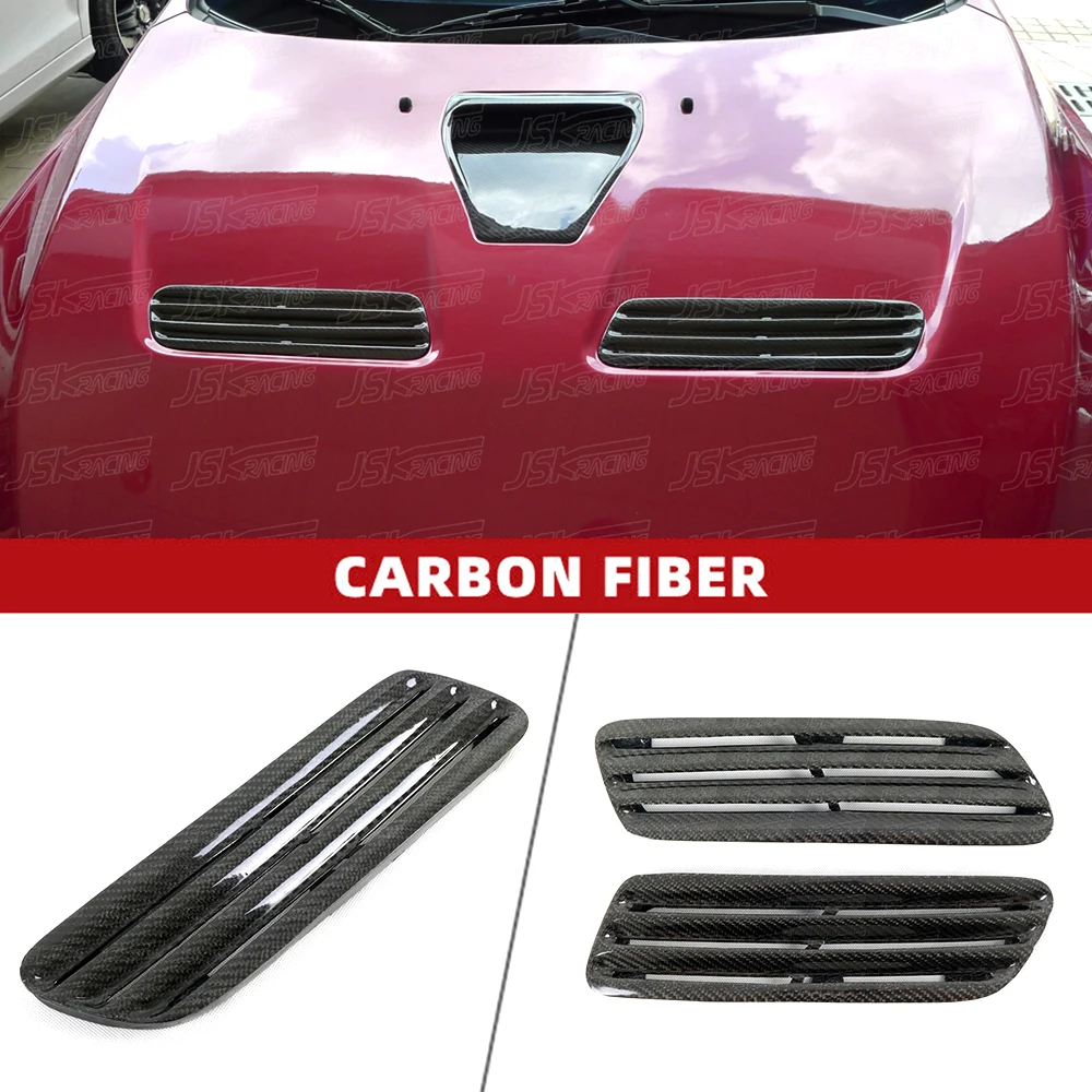 

For Mitsubishi Lancer Evolution Evo X 2008-2015 O Style Carbon Fiber Side Hood Vent