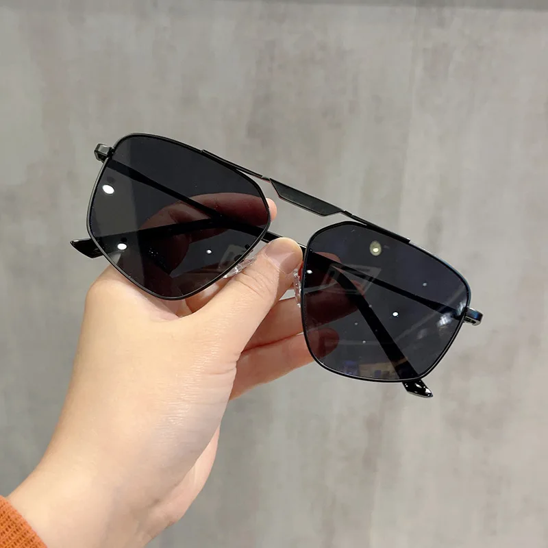 Polygon Shape Sunglasses for Women European American Style Metal Leg Men\'s Sun glasses UV Protection Outdoor Sunglasses