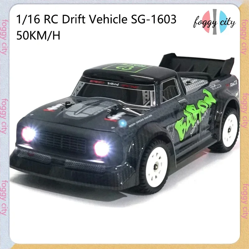 

Brushless Version Sg-1603/sg-1604 Remote Control Model Car With Gyroscope Angel Eye Lights 50km/h Brushed Version 30km/h Gift