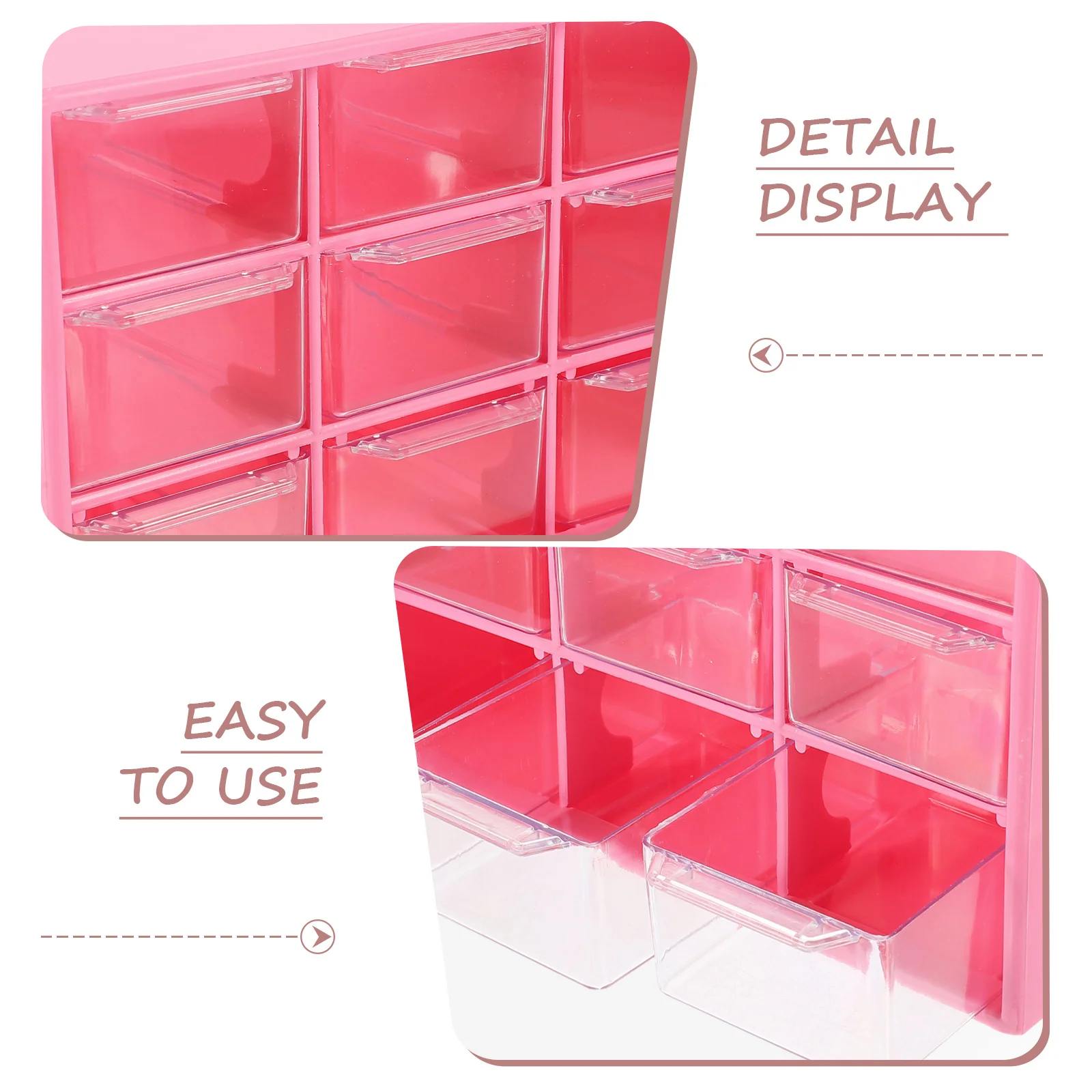 

4 шт., мини-ящик, коробка для органайзера, куб для хранения ювелирных изделий из бисера, контейнер для компонентов, пластиковая прозрачная коробка для хранения