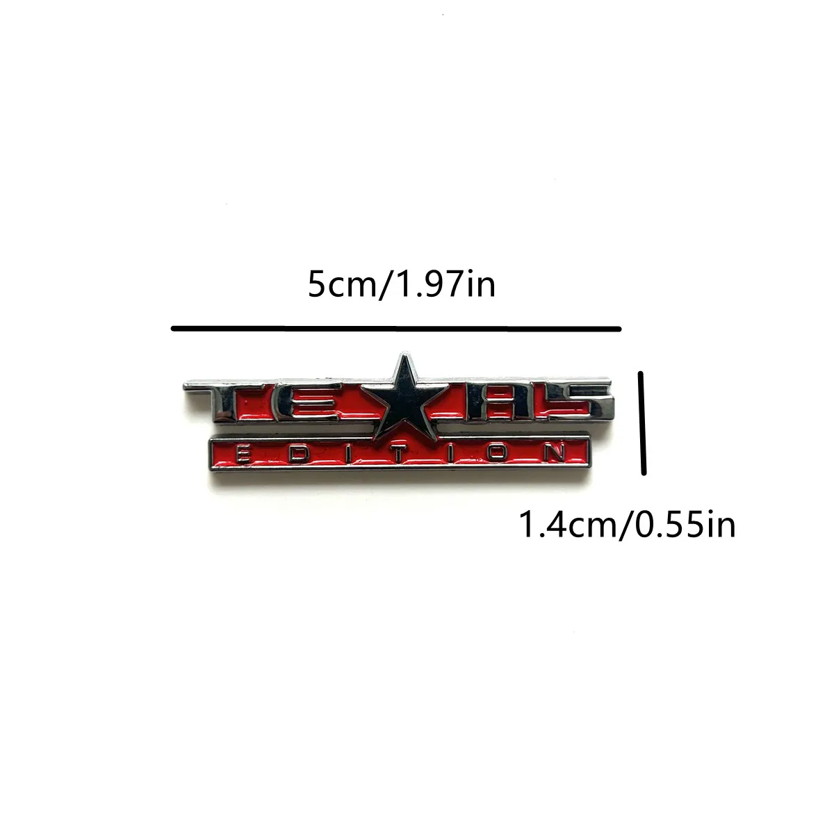 3D Texas Edition Car Trunk Zinc Alloy Badge Emblem For Car Fender Rear Body Tailgate Accessories Adhesive Styling Badge