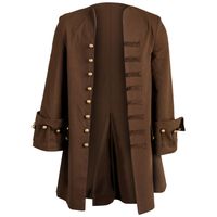 Medieval Renaissance Men Costume Pirate Cosplay Jacket Shirt Pants Viking Knight Men Medieval Leather Belt Bag Vintage Halloween