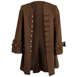 Medieval Renaissance Men Costume Pirate Cosplay Jacket Shirt Pants Viking Knight Men Medieval Leather Belt Bag Vintage Halloween