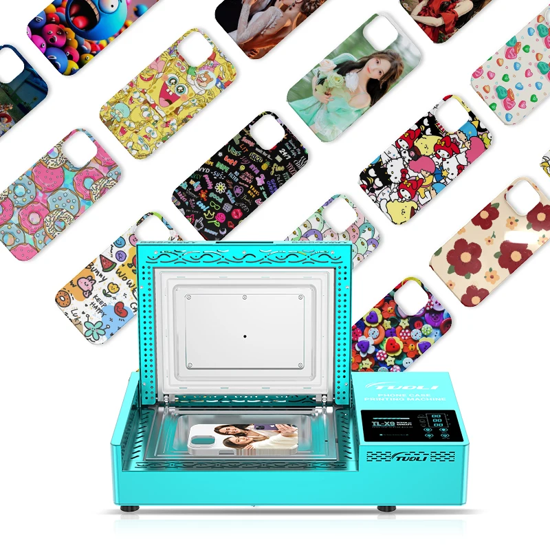 TUOLI TL-X9 Mobile Phone Case Printer Customize DIY Mobile Cover Making Machine Sublimation Blanks Printing for iPhone Samung