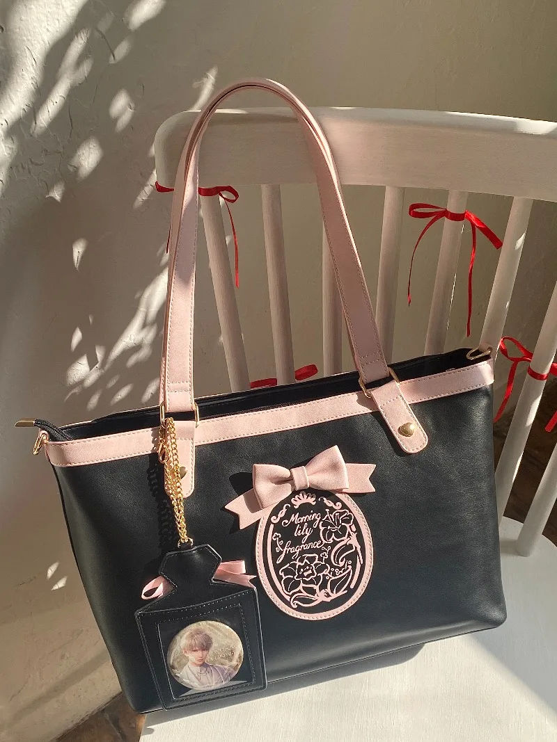 Y2k Shopping Bags Original Design Perfume Lily Crossbody Shoulder Bag Cute Large Capacity Pain Bag Japanese Sweet Cute Handbag