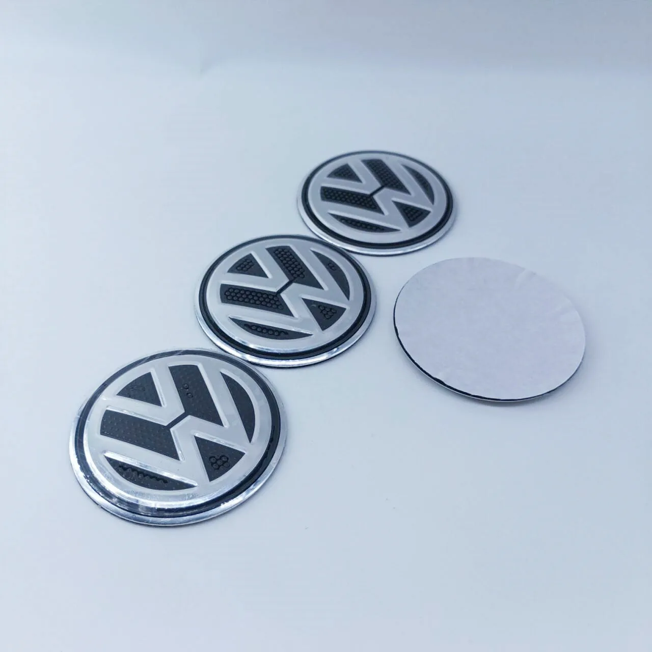 4pcs For Volkswagen 56mm 60mm 65mm Car Wheel Center Hub Caps Sticker Badge B5 GTI Golf 5 7 Caddy Passat b6 Tiguan Polo MK6