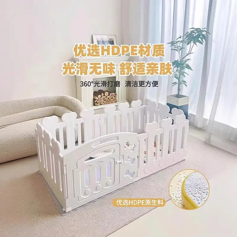 Freestanding dog playpen kennel - diy assembly, indoor dog house, small to medium breed dog enclosure
