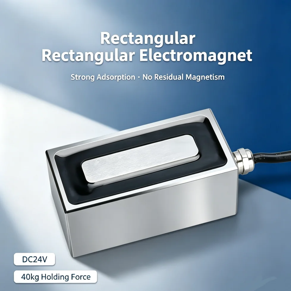 Industrial Flat DC Holding Electromagnet Multi Voltage Copper Magnet For Automation Hardware Machinery