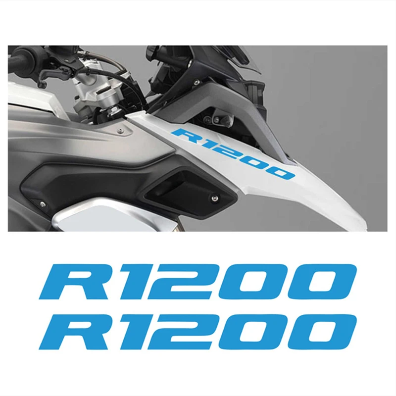 2PCS Beak Front R1200 Sticker Motorcycle Decal Logo For Bmw r1200 Gs Adventure r1200 Gsa r 1200 Lc 2022 2010 2016