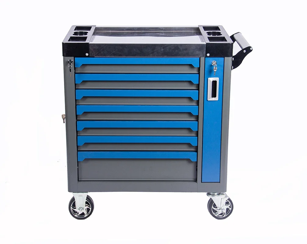 Neatly 245Pcs Tool Sets Rolling Box Heavy Duty Stainless Steel Tool Chest 7 Drawers Tool Cabinet Cart Trolley