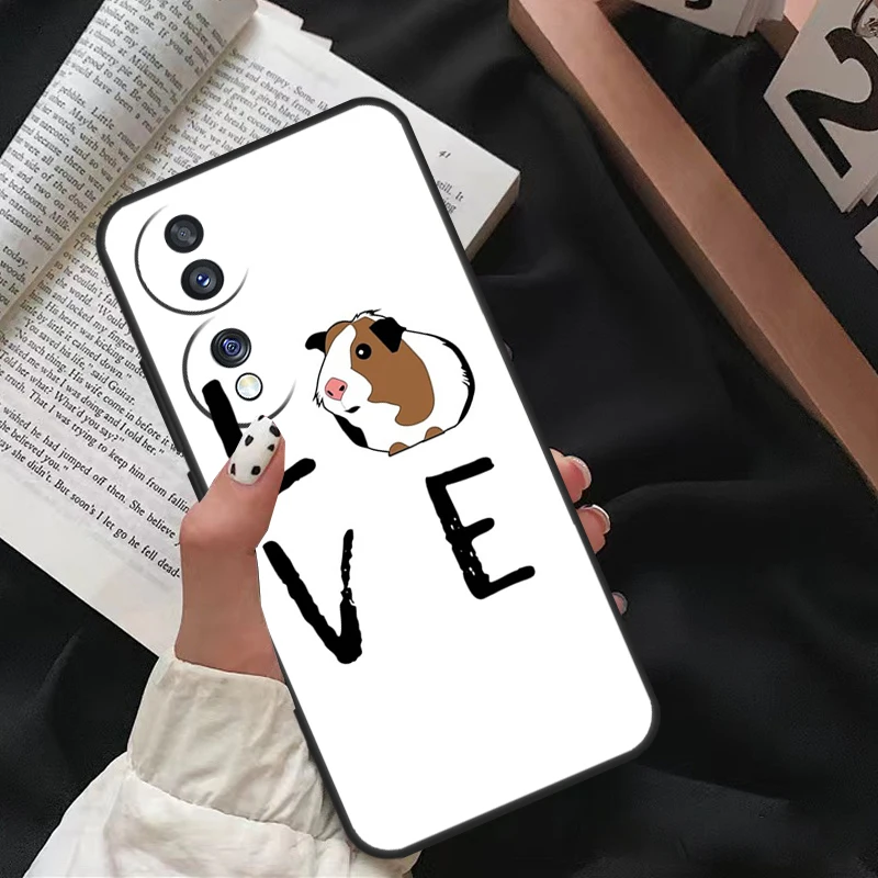 Cute Animals Guinea Pig For Honor Magic 5 Lite 90 70 50 10 Lite 8X 9X Case For Honor X8 X9 X7 X8a X9a X7a X6a Cover