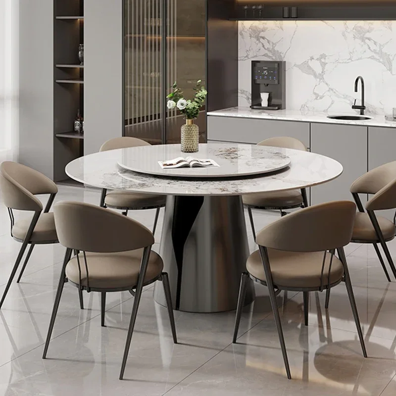Round Dining Bedside Dinner Table Conference Kitchen Coffe Luxury Dining Table Set Makeup Mesa Plegable Balcony Furniture