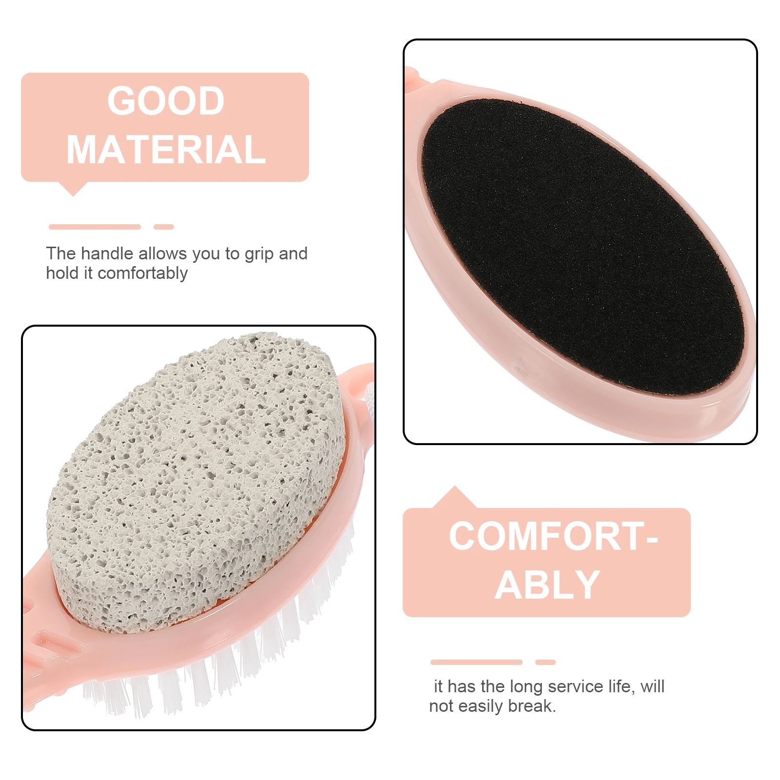 

s Foot File Callus Remover Comfortable Handle Dead Skin Removal Pedicure Tool Pumice Stone Foot Scrubber Shower Use Long Life