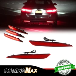 Red LED Rear Bumper Reflector Tail/Brake Lights Rear Fog Lights & Sequential Turn Signal For KIA Optima K5 2016-2018