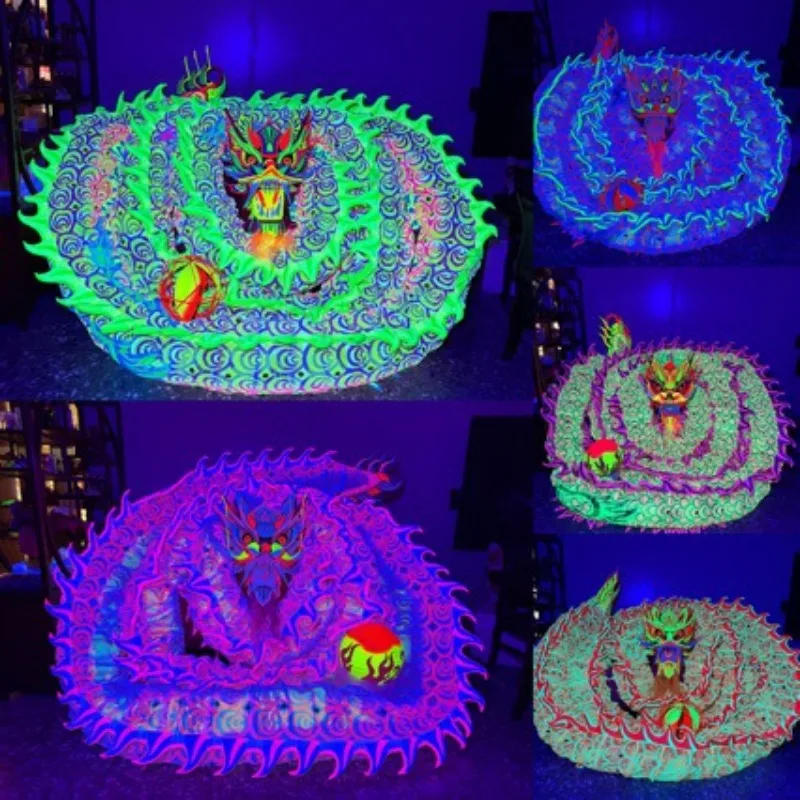 Luminous dragon, net dragon, dragon dance and lion dance props