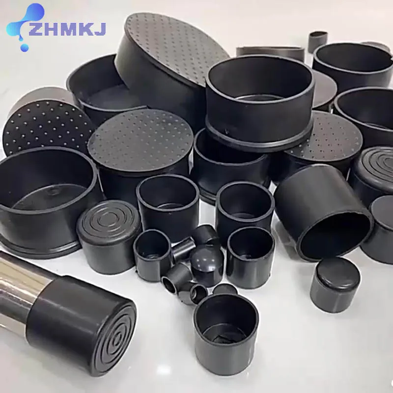 

Black Round Chair Table Feet Stick Pipe Tubing End Cover Caps Cap PVC Rubber Diameter 6~60mm Floor Protection Pads Non-slip