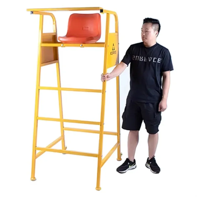 2026 Steel Pipe Movable Referee Chair Universal for Volleyball and Badminton Match