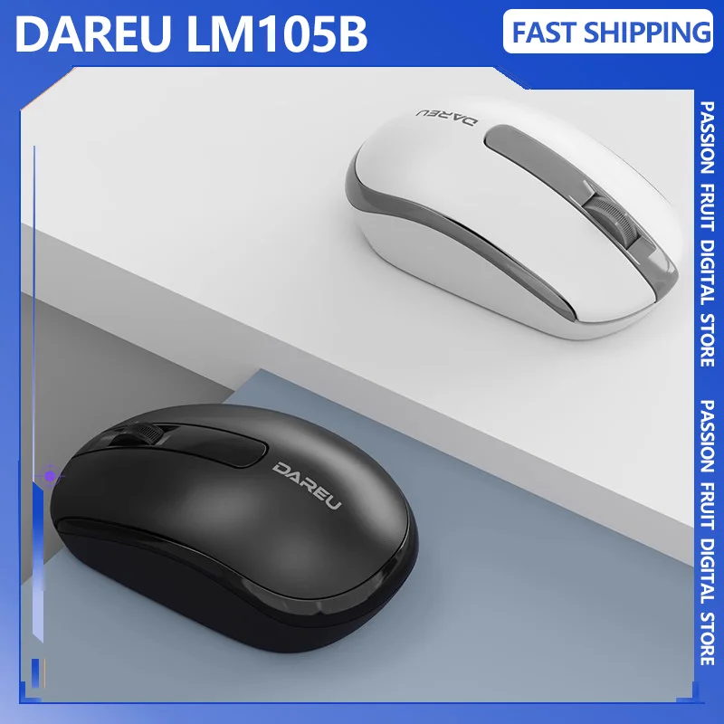 

Беспроводная мышь DAREU LM105B 2,4G Bluetooth перезаряжаемая эргономичная портативная легкая энергосберегающая мышь для ПК, ноутбука, офиса