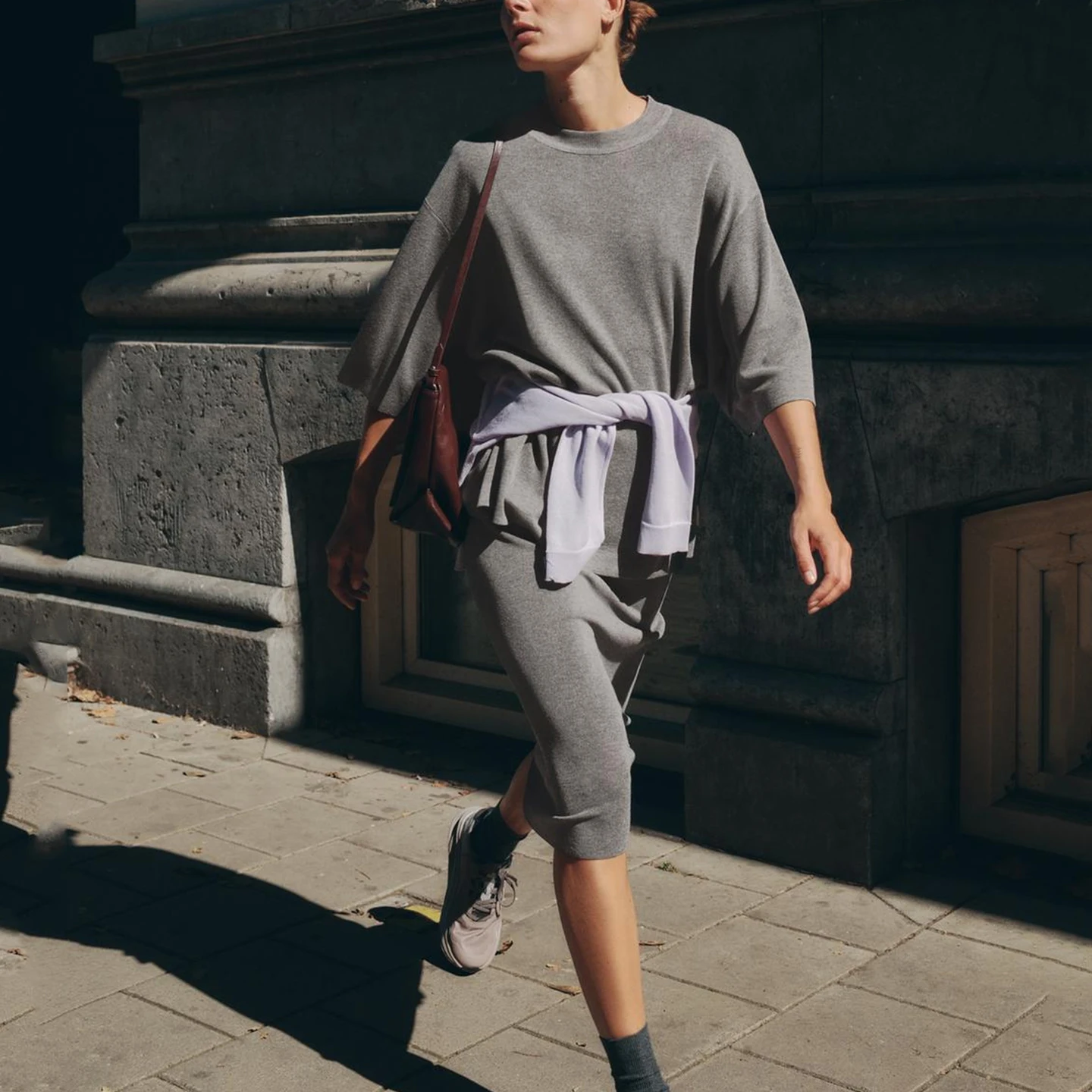 

Z Women's Loose Knitted ort Sve Pure Color T-irt Faionable Personali 2025 New Arrival Autumn Season