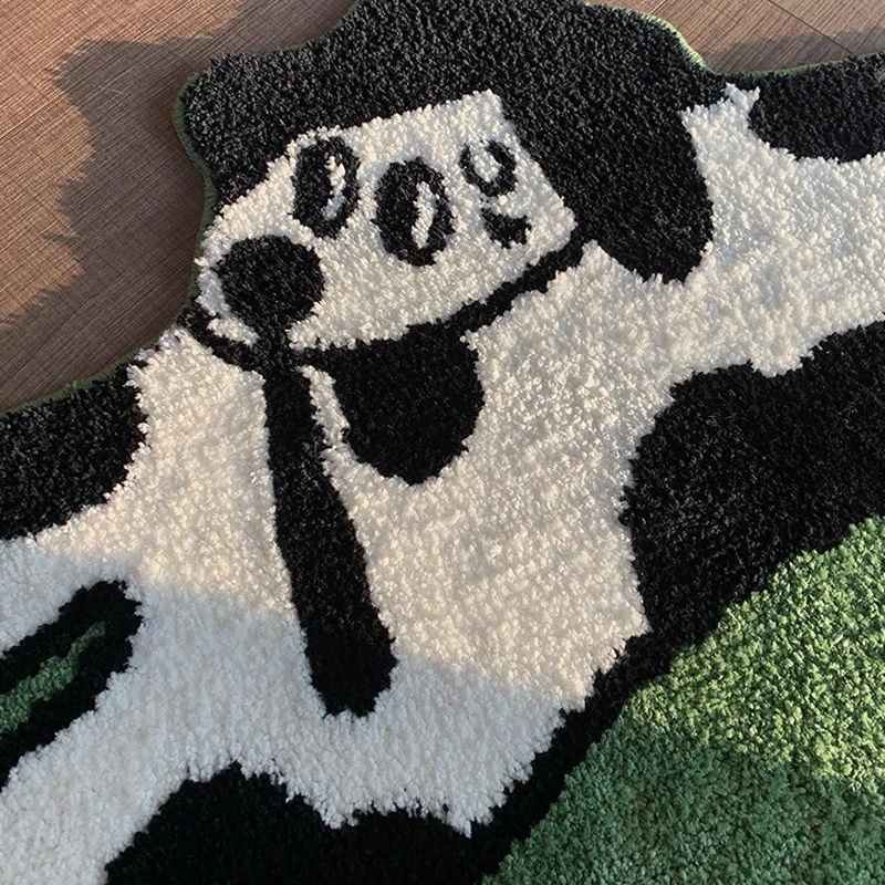 Dog Shaped Home Decor Bedroom Rug Cartoon Animal Carpets Soft Plush And Absorbent Tufted Rectangular Carpet Bath Mat 40X120cm