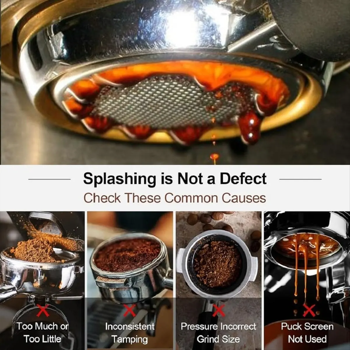 

A38F 58mm Bottomless Portafilter for GAGGIA/BABY/CLASSIC/DELUXE Coffee Espresso Color Wood Fire Phoenix Handle