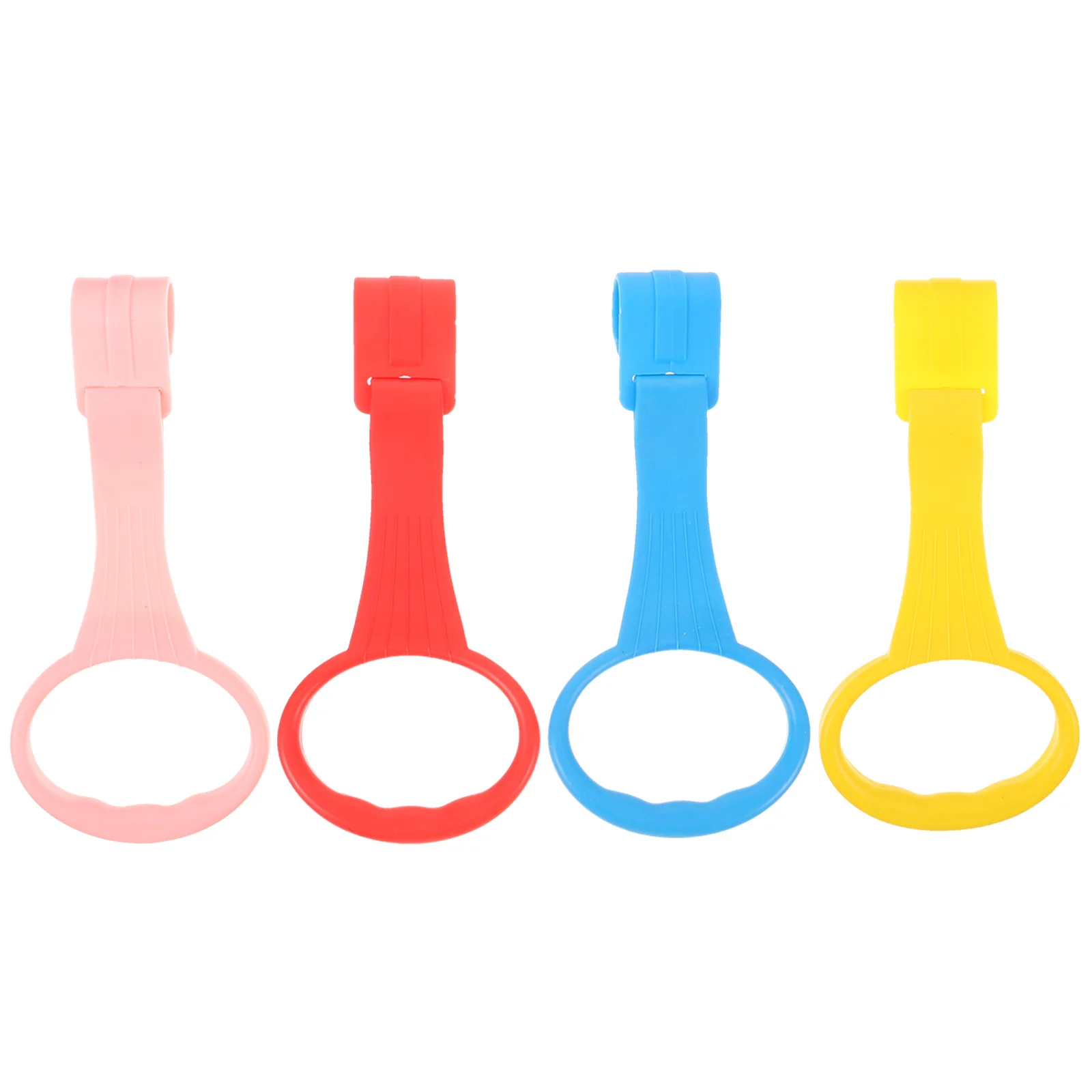 4 pezzi Anelli per culla per bambini Anelli per presa a mano per lettino per bambini Strumenti di assistenza alla camminata per bambini Maniglie di sicurezza per letto infantile Installazione semplice