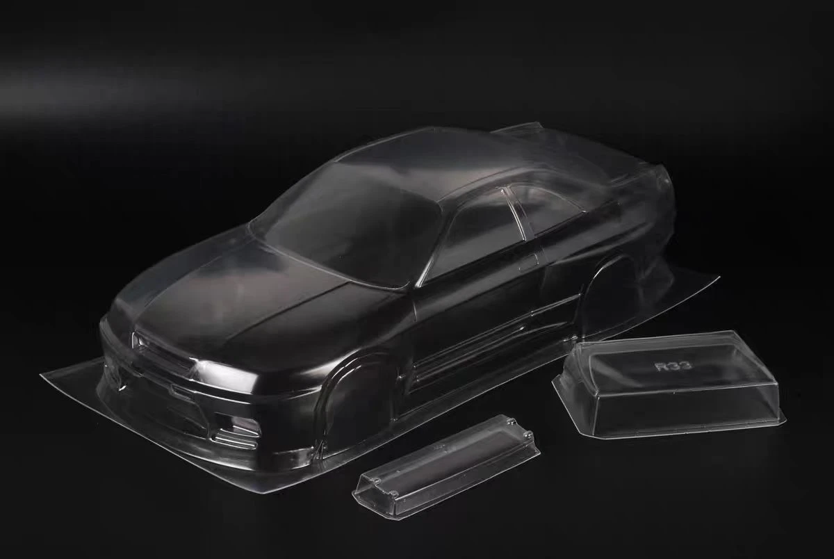 TC043 1/10 Nissann GTR R33 Clear body shell 190mm for RC Drift car 257mm Wheelbase Tamiya tt02 tt01 3racing lc racing kyosho