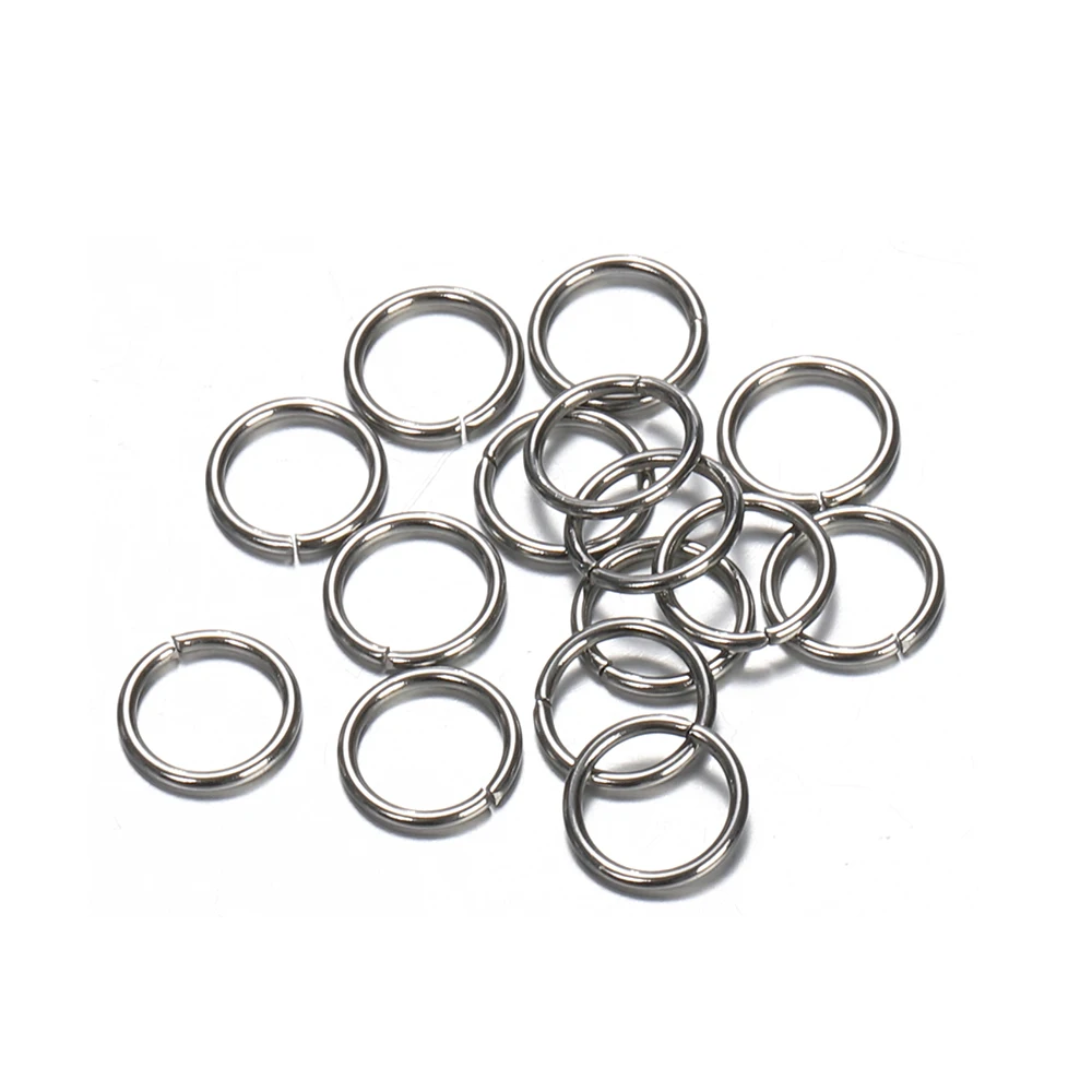 200Pcs/lot 3mm-12mm Stainless Steel Open Jump Rings Split Rings Findings For Jewelry Making Connectors Diy Accessories Supplies