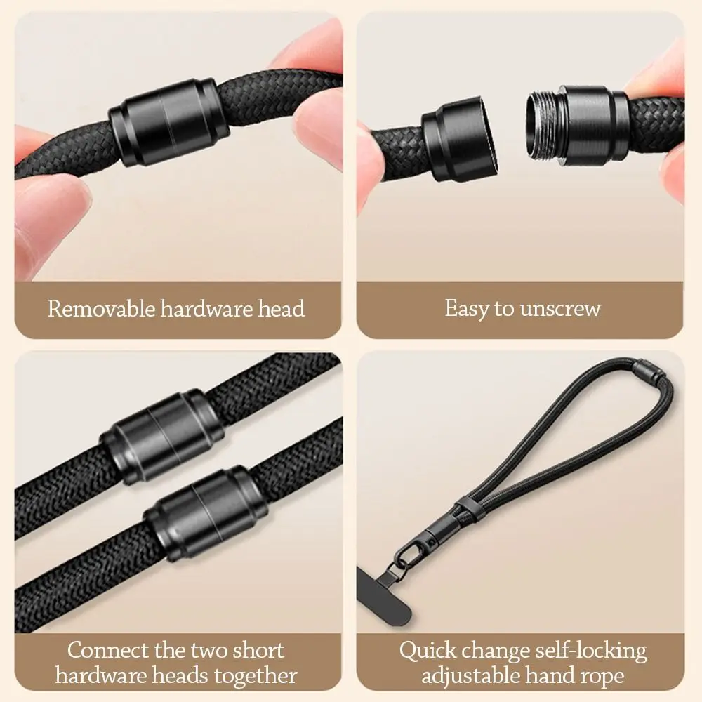 

Аксессуары для сотовых телефонов, регулируемый ремешок, тканый короткий ремешок на запястье, универсальный анти-потерянный подвесной ремешок для мобильного телефона