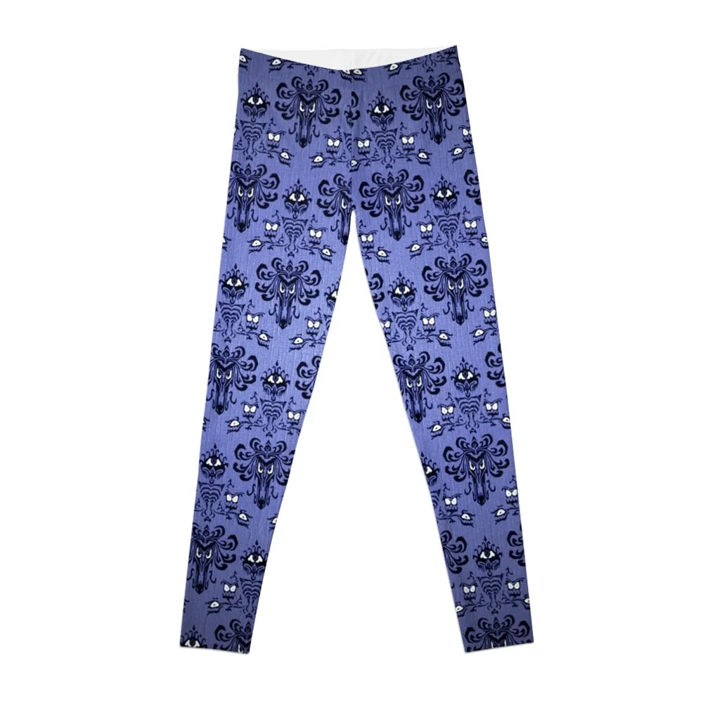 

Haunted Mansion Wallpaper Leggings Fitness woman joggers for Womens Leggings