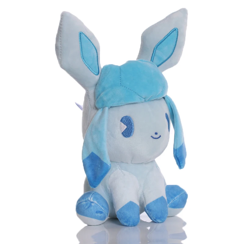 5pcs/lot 26cm Q Version Glaceon Plush Toy Anime Pokemon Glaceon Plush Soft Stuffed Animals Toys Doll Gifts for Kids Children