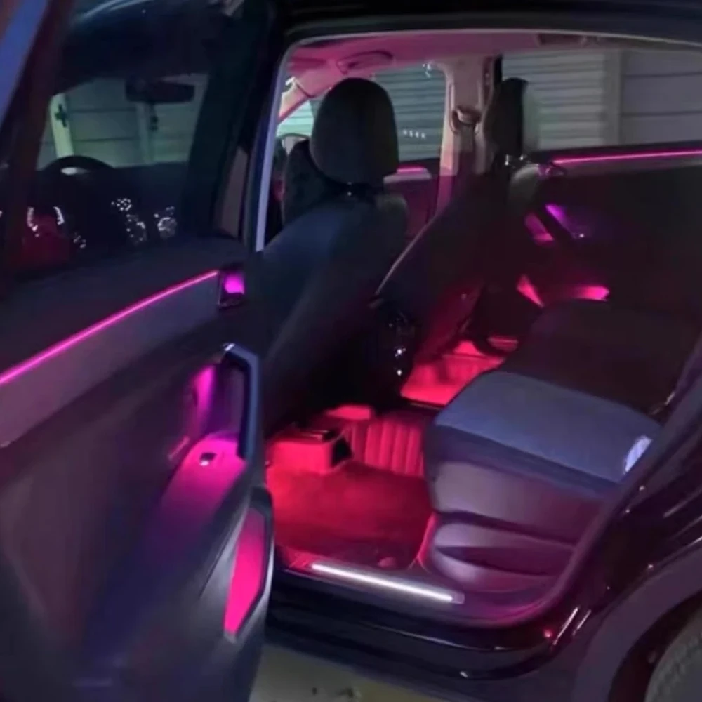 For VW 2017-24 Volkswagen Tiguan L color 64-color special ambient light (original car mold 1:1) interior lighting ambient light