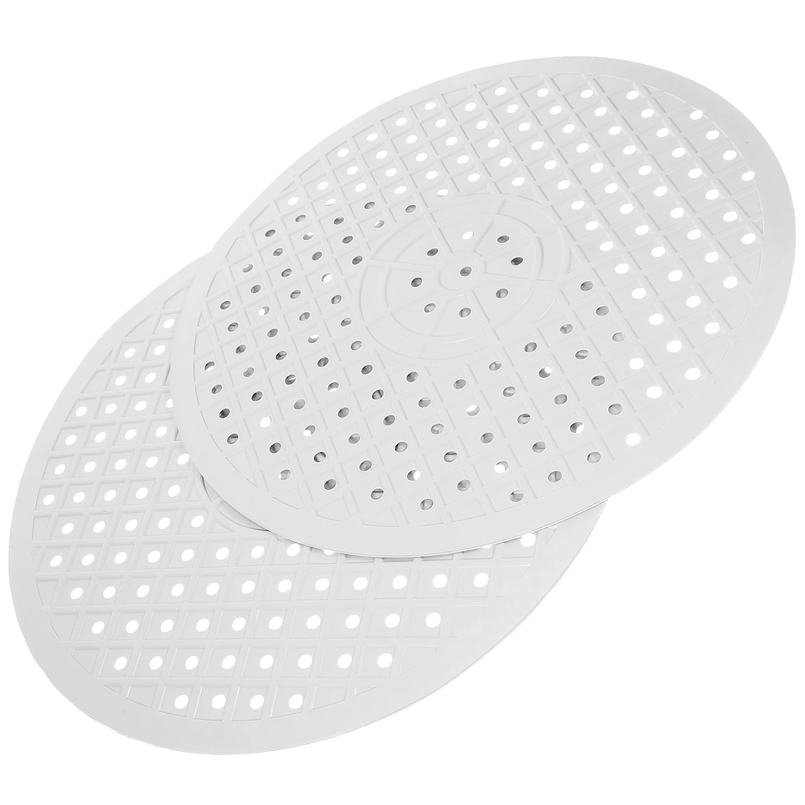 

2 Pcs Drain Mat Set Kitchen Sink Mats Rubber Hollowed Design Foldable Dishwasher Safe Storage Cleaning