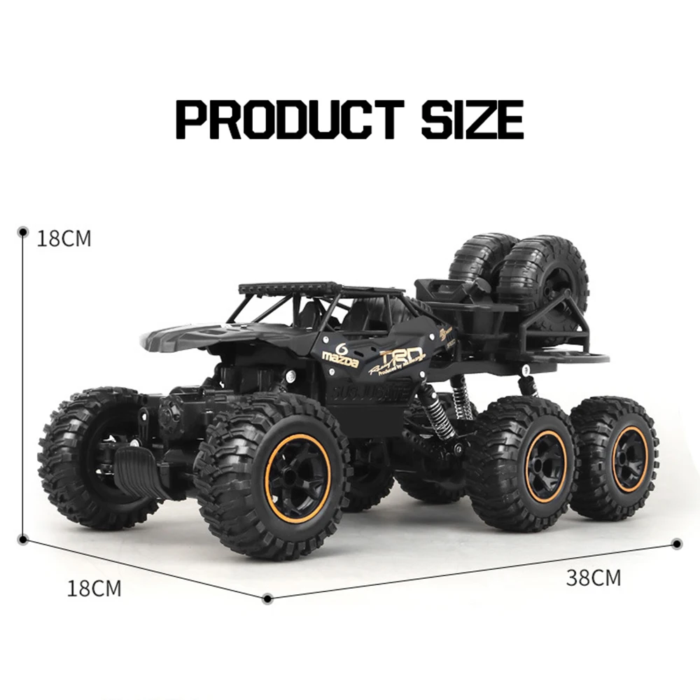 1/12 38CM duży samochód RC 6WD 2.4Ghz zdalnie sterowany gąsienicowy dryfuje z pojazdów drogowych szybki samochód elektryczny zabawki-ciężarówki dla