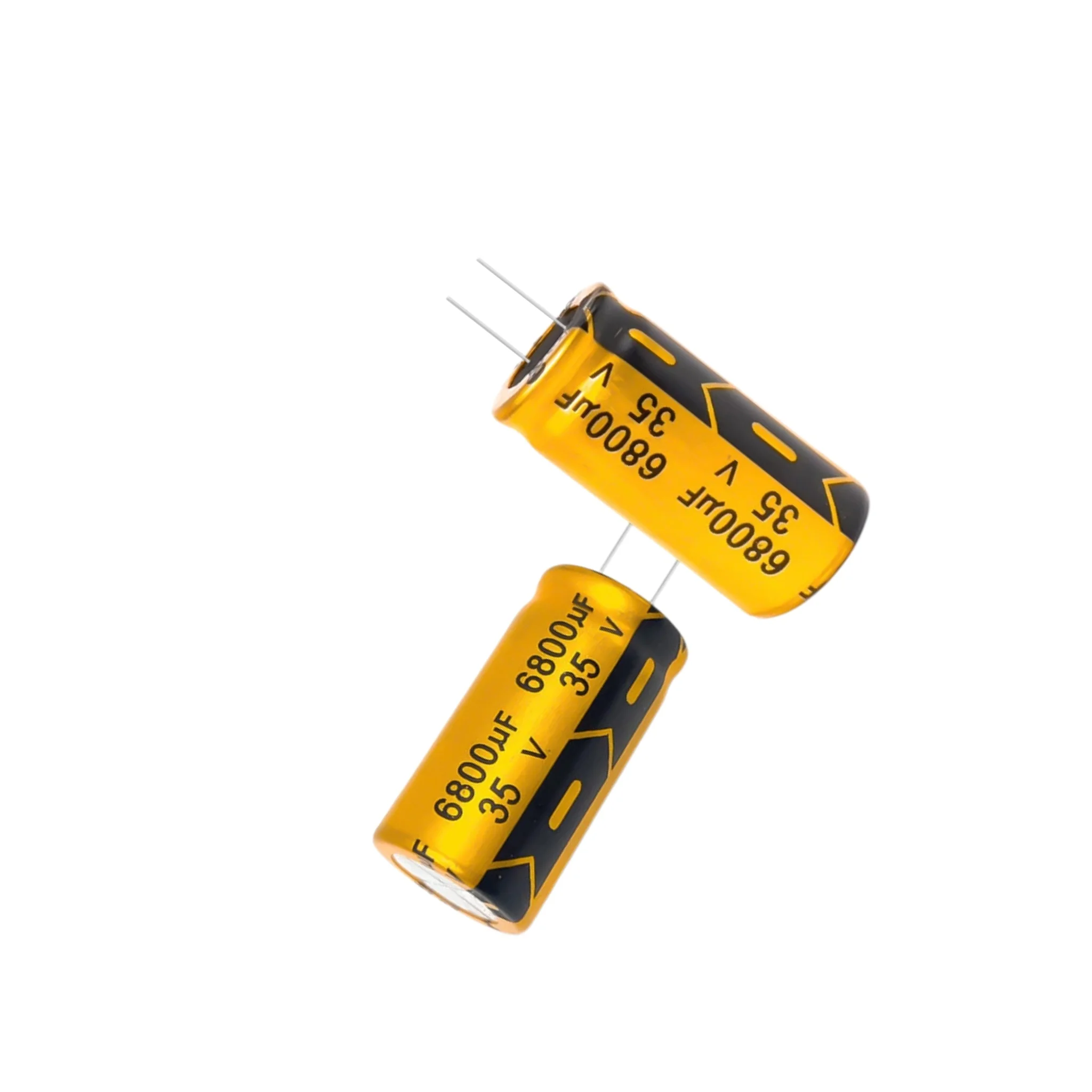10Pcs/Lot 35V 6800uF Aluminum Electrolytic Capacitor 18×35mm 105℃ High Frequency Low ESR Long Life Radial DIP Capacitors