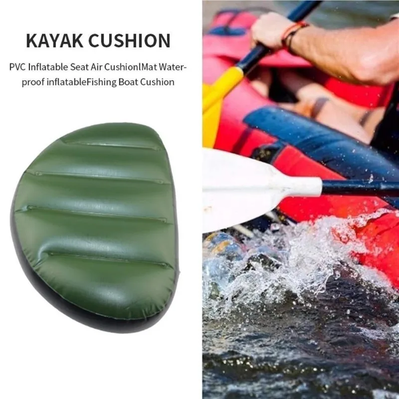 Kayak Inflatable Seat Fishing Boat Air Cushion Comfortable Inflation Pad Kayaking Drifting Sailing Pumping Pillow Drifting Canoe