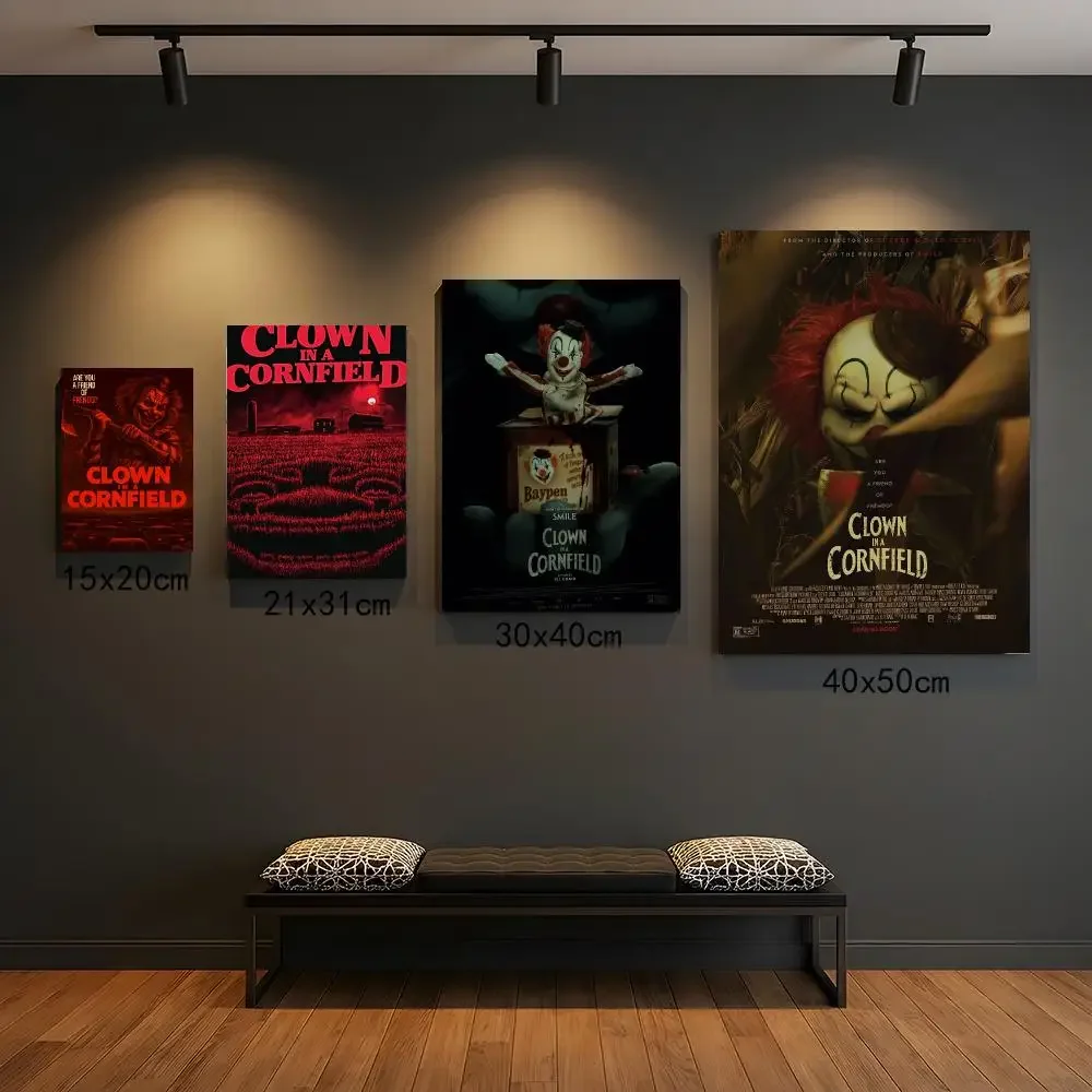 classic movie C-Clown in a Cornfield-D Poster Peel and Stick Wall Art for Cafe Office Bar and Home Decoration
