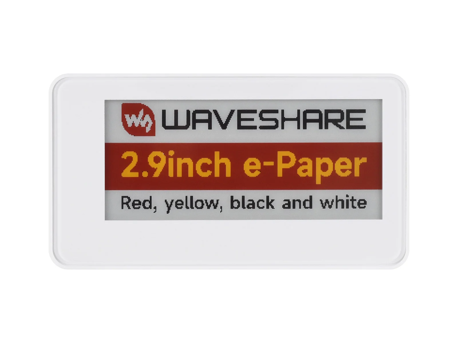 2.9‑Inch Battery‑Free Passive NFC‑Driven E‑Paper Display (G), 4‑Color Red Yellow Black White, ABS Protective Enclosure Housing