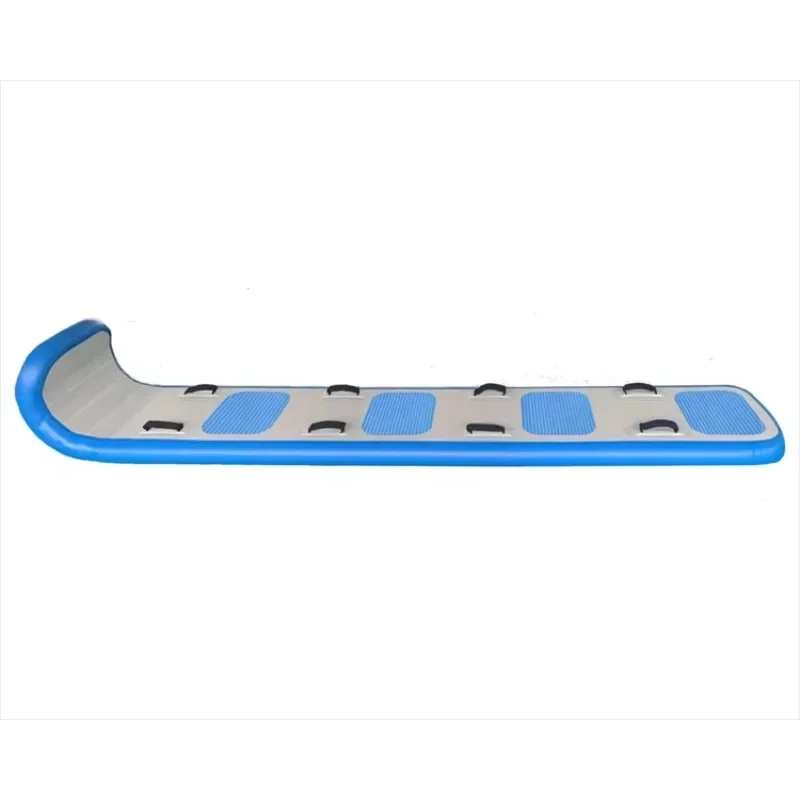 

Custom Inflatable Toboggan Snow Sled With Grooved Rubber Base Tracks