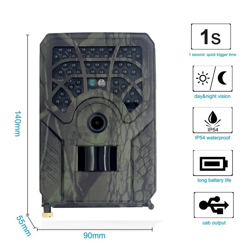 

Hunting Trail Wildlife Camera 5MP 720P Night Vision Cellular Mobile Hunting Cameras PR300C Wireless Photo Trap Wildlife Cams