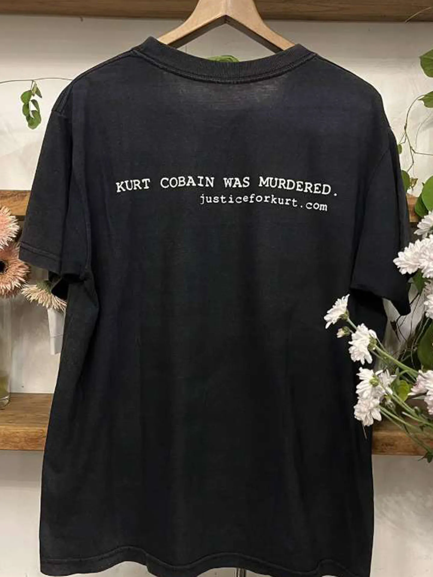 Kurt Cobain Retro Memorial Short Sleeve T-Shirt Trendy Oversize Dark Decay Heavyweight Pure Cotton Half Sleeve Breathable Cas...