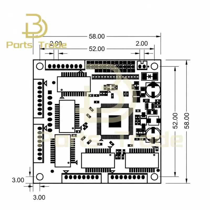for LX-SG503 2 Pin Type 5 Port Gigabit Switch Module HUB Network Data Splitter for Artificial Intelligence Robot