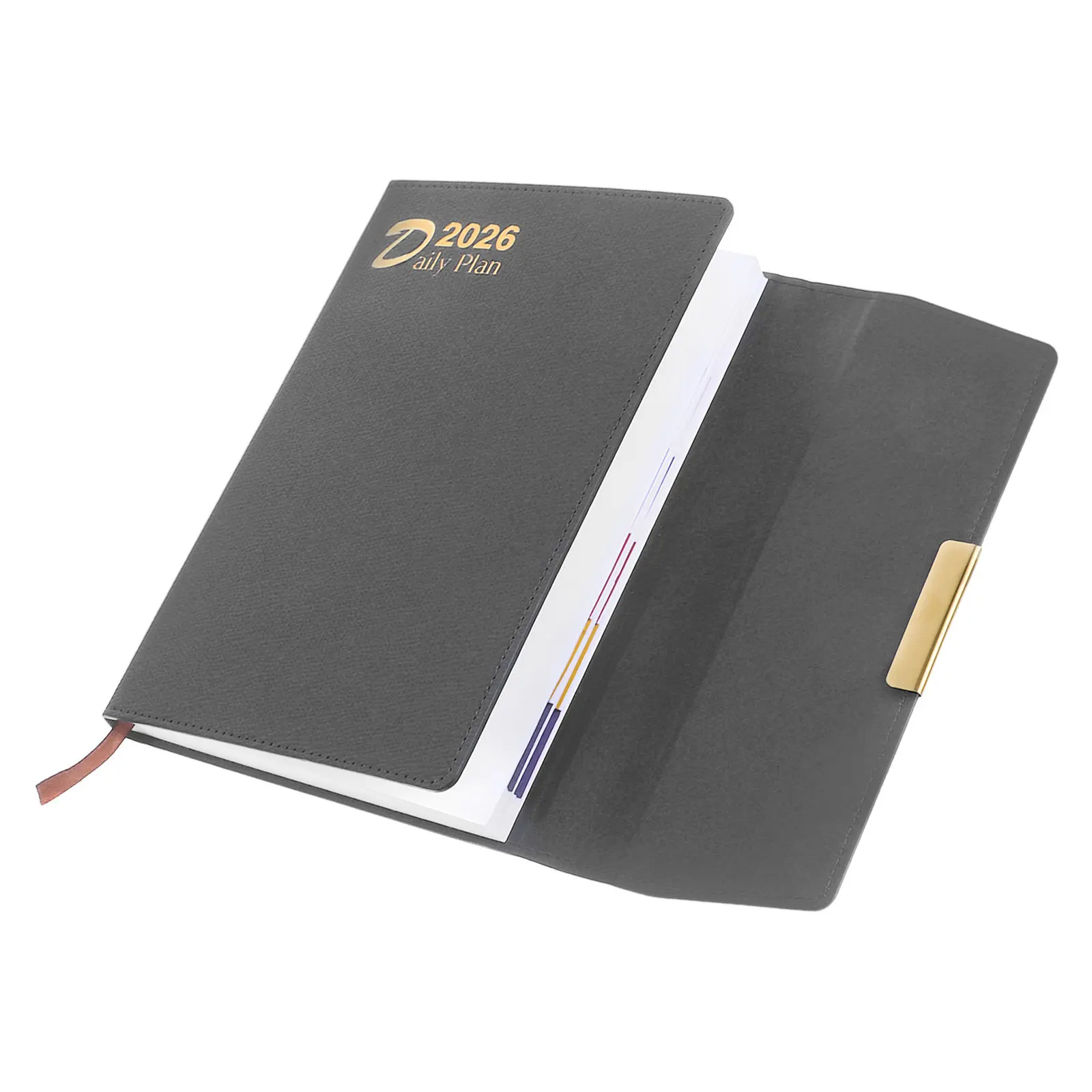 Daily Planner Notebook with Thick Ink-Resistant Paper – Portable Modern Design for Students, Professionals & Office Use