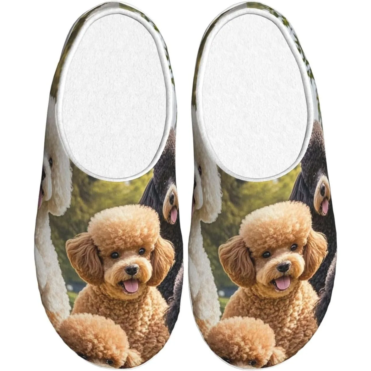 

Женские и мужские хлопковые тапочки, плюшевая обувь для собак и пуделей, нескользящие тапочки из ТПР