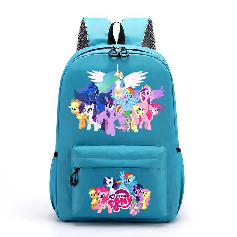 حقائب ظهر للطلاب من My Little Ponys للأولاد والبنات حقيبة مدرسية لطيفة بنمط كرتوني حقائب ذات سعة كبيرة هدايا العودة إلى المدرسة