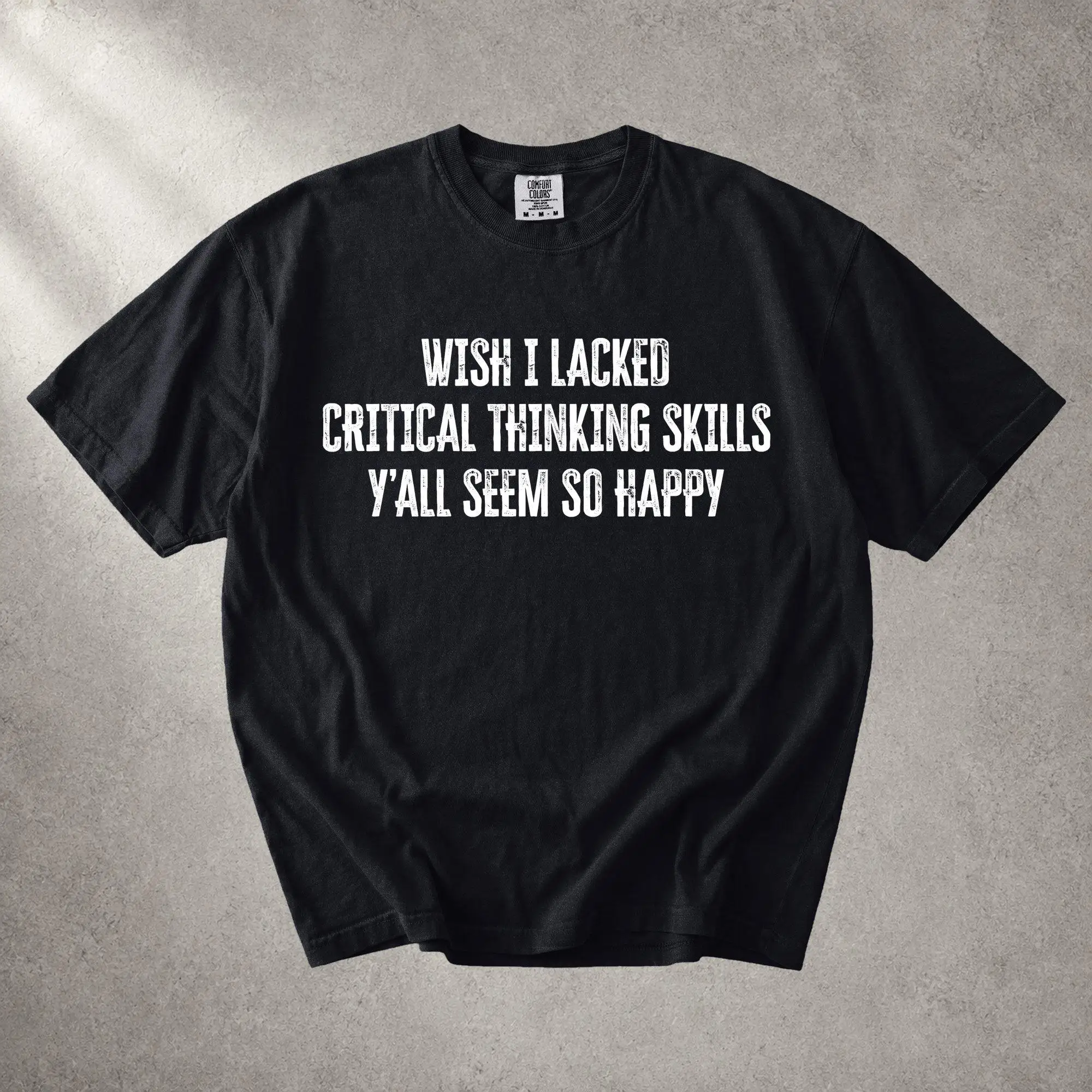 Wish I Lacked Critical Thinking Skills Shirt, Funny Frog Coffee Tee, Y'all Seem So Happy Youth T-Shirt, Comfort Colors Tank Top