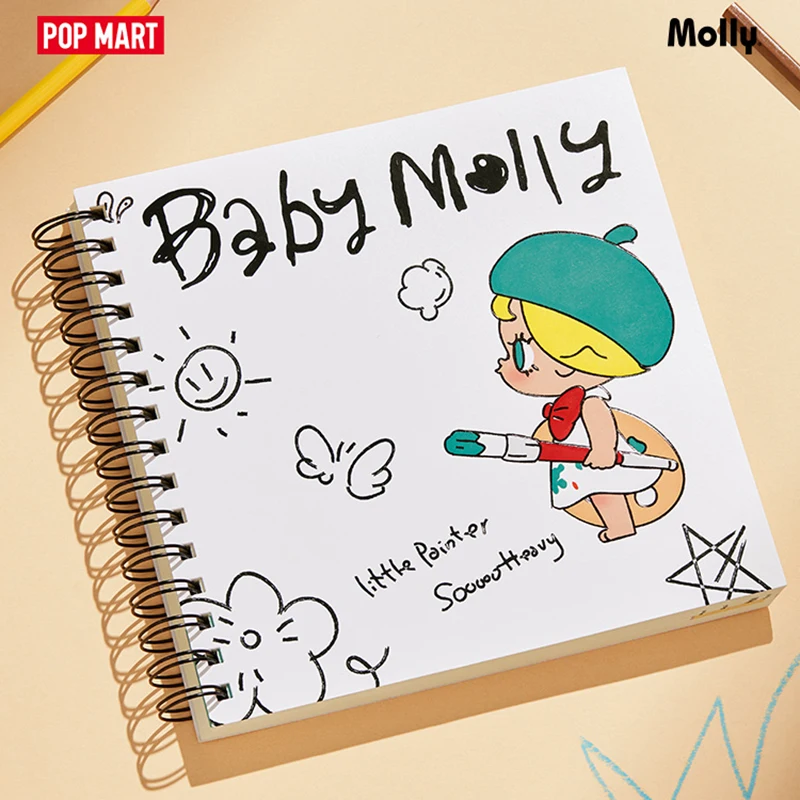 POPMART BABY MOLLY When I Was Three Series Doodle this stationery peripheral gift